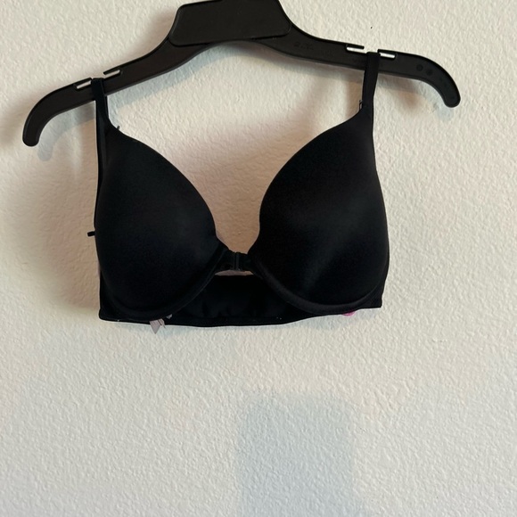 PINK 32D neon and black strappy  open front bra - Picture 5 of 6